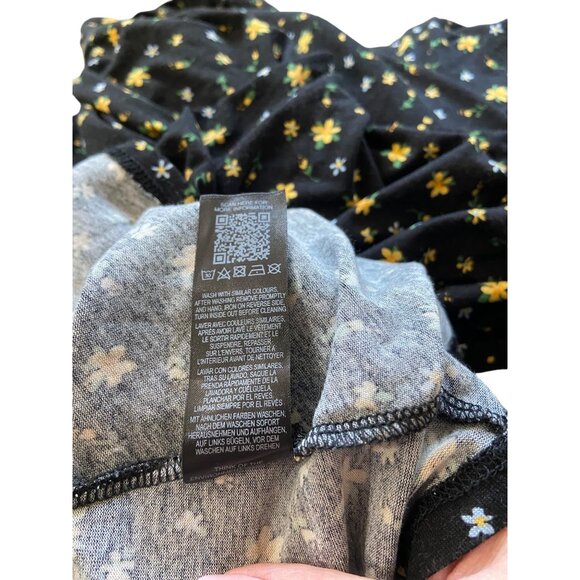 Asos Maternity Ditsy Floral Print Short Sleeve Maxi Dress Black Size 10 Bohemian - Picture 5 of 16